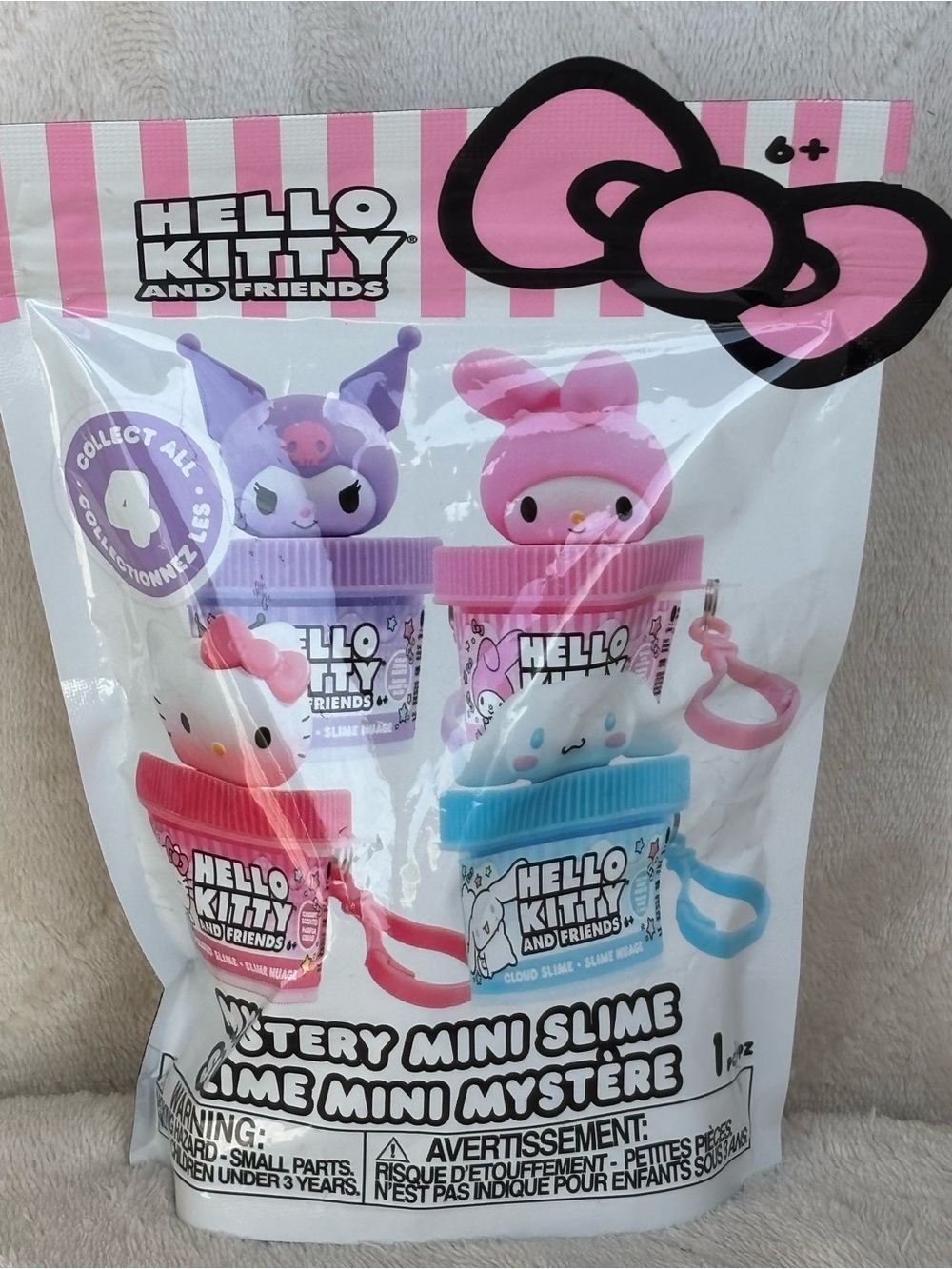 Hello Kitty Mystery Mini Slime - Kuromi, My Melody, Hello Kitty and Cinnamoroll